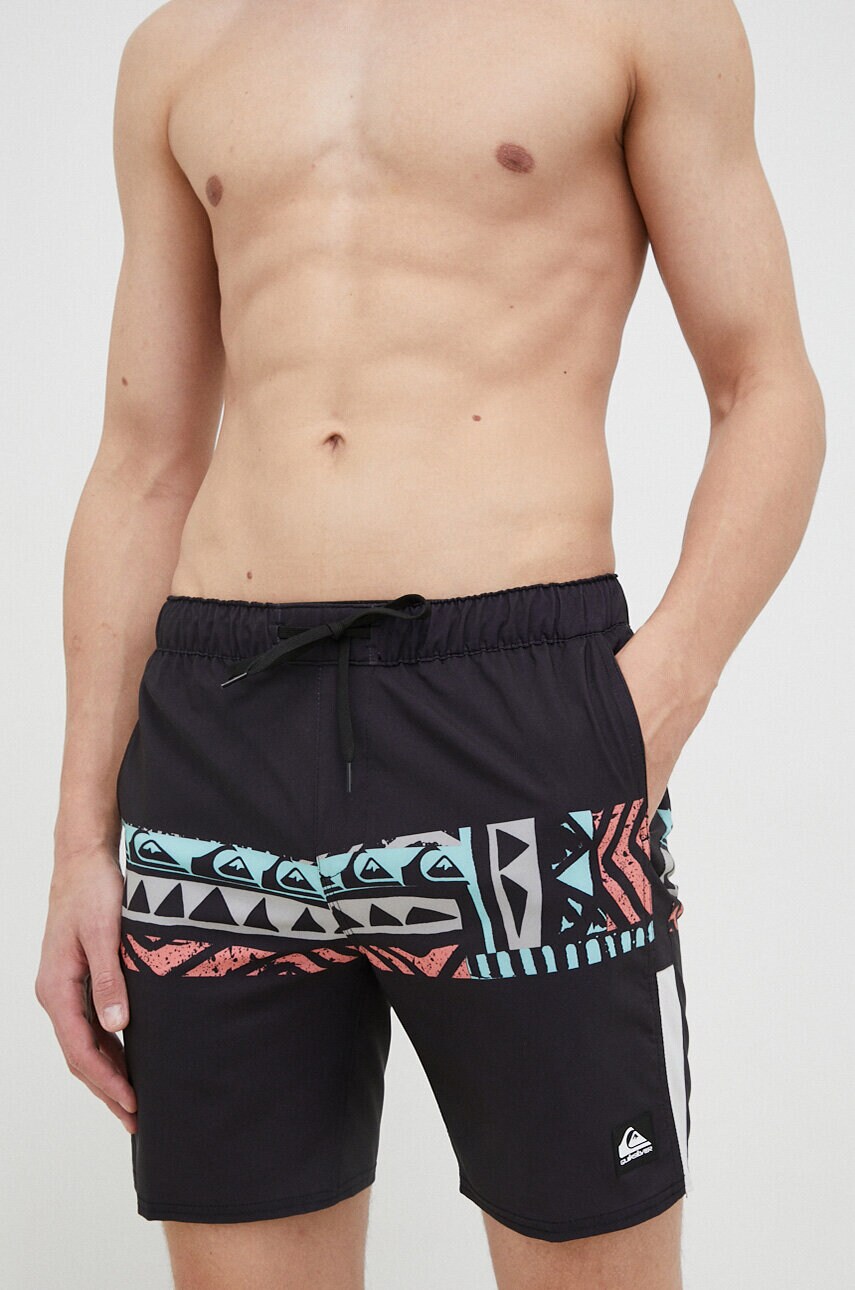 Quiksilver pantaloni scurti de baie culoarea negru