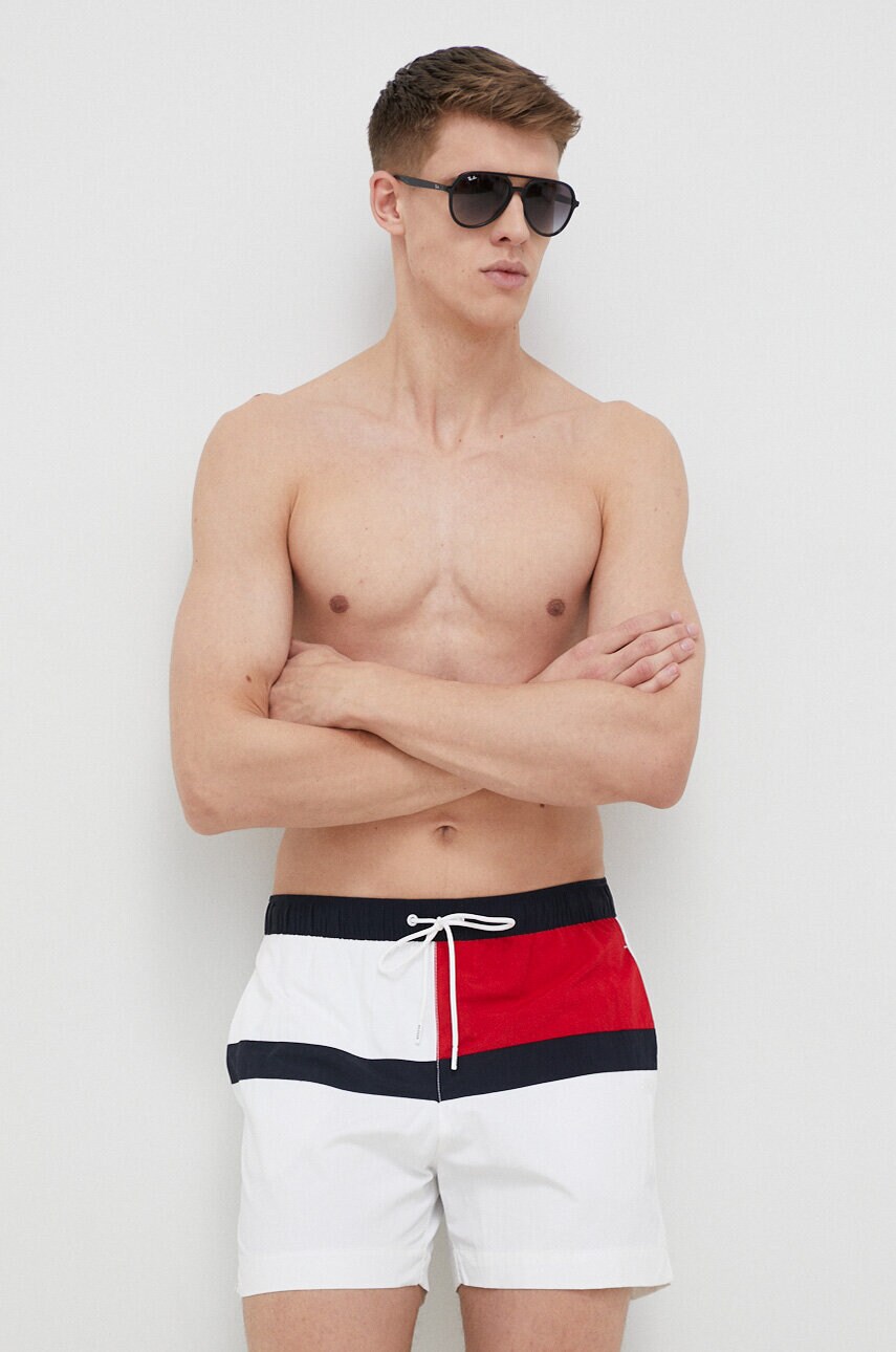 

Плувни шорти Tommy Hilfiger в бяло, Бял