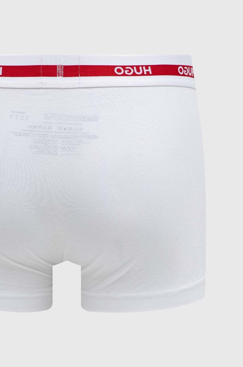 HUGO priliehavé boxerky pánske bavlnené s elastanom TRIPLET PLANET 3-pak
