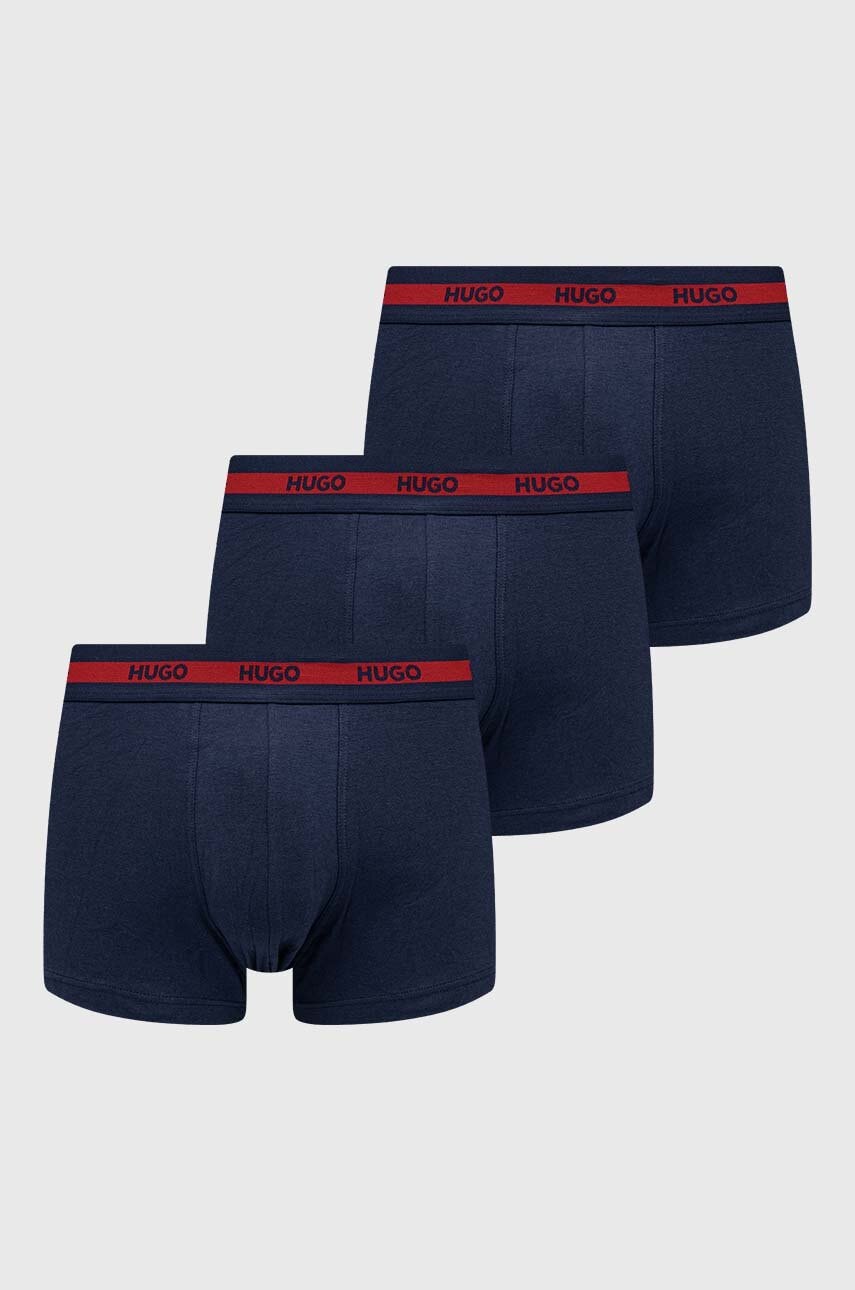 Hugo Boxeri 3-pack Barbati, Culoarea Albastru Marin