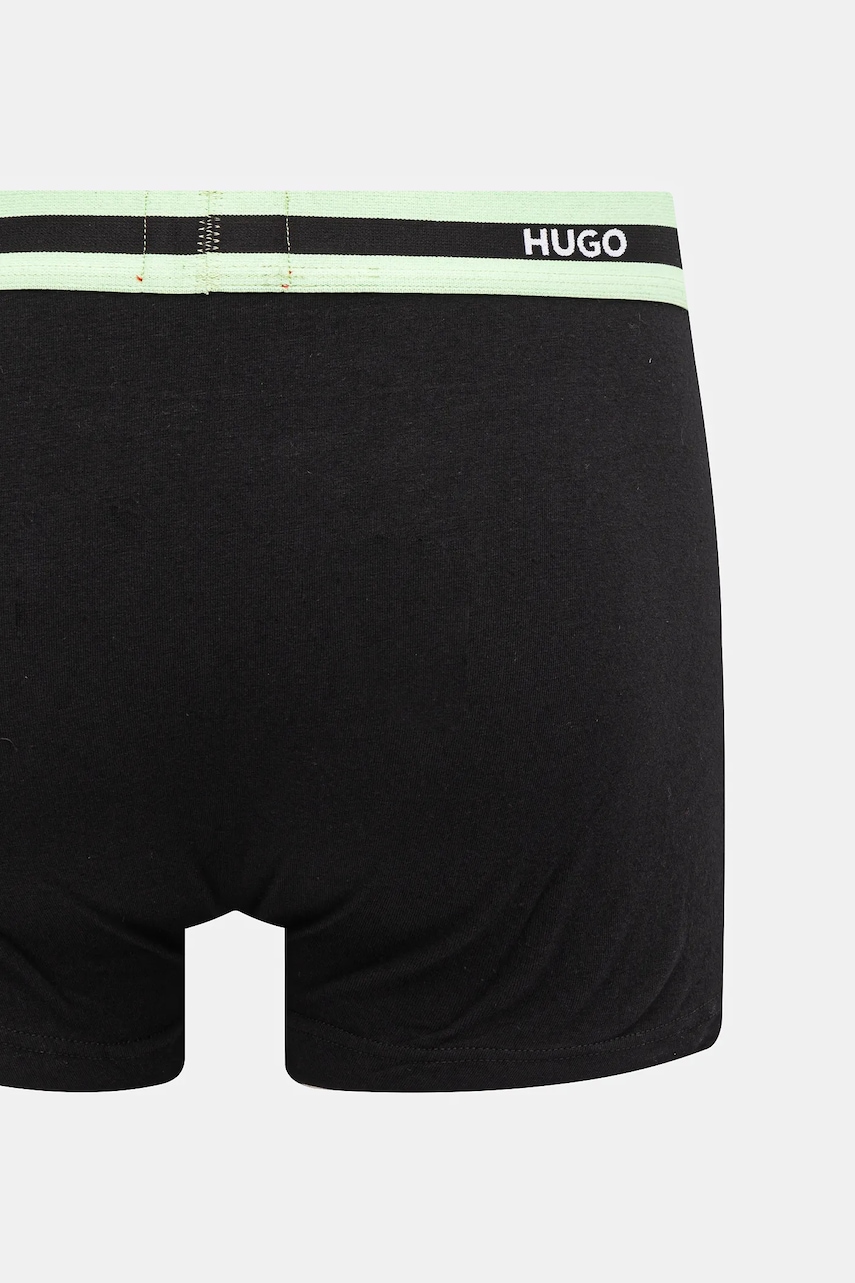HUGO priliehavé boxerky pánske bavlnené s elastanom TRIPLET PLANET 3-pak