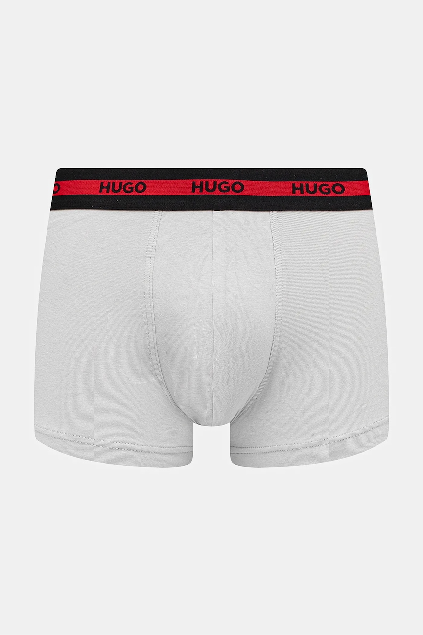 HUGO priliehavé pánske boxerky bavlnené s elastanom TRIPLET PLANET 3-pak