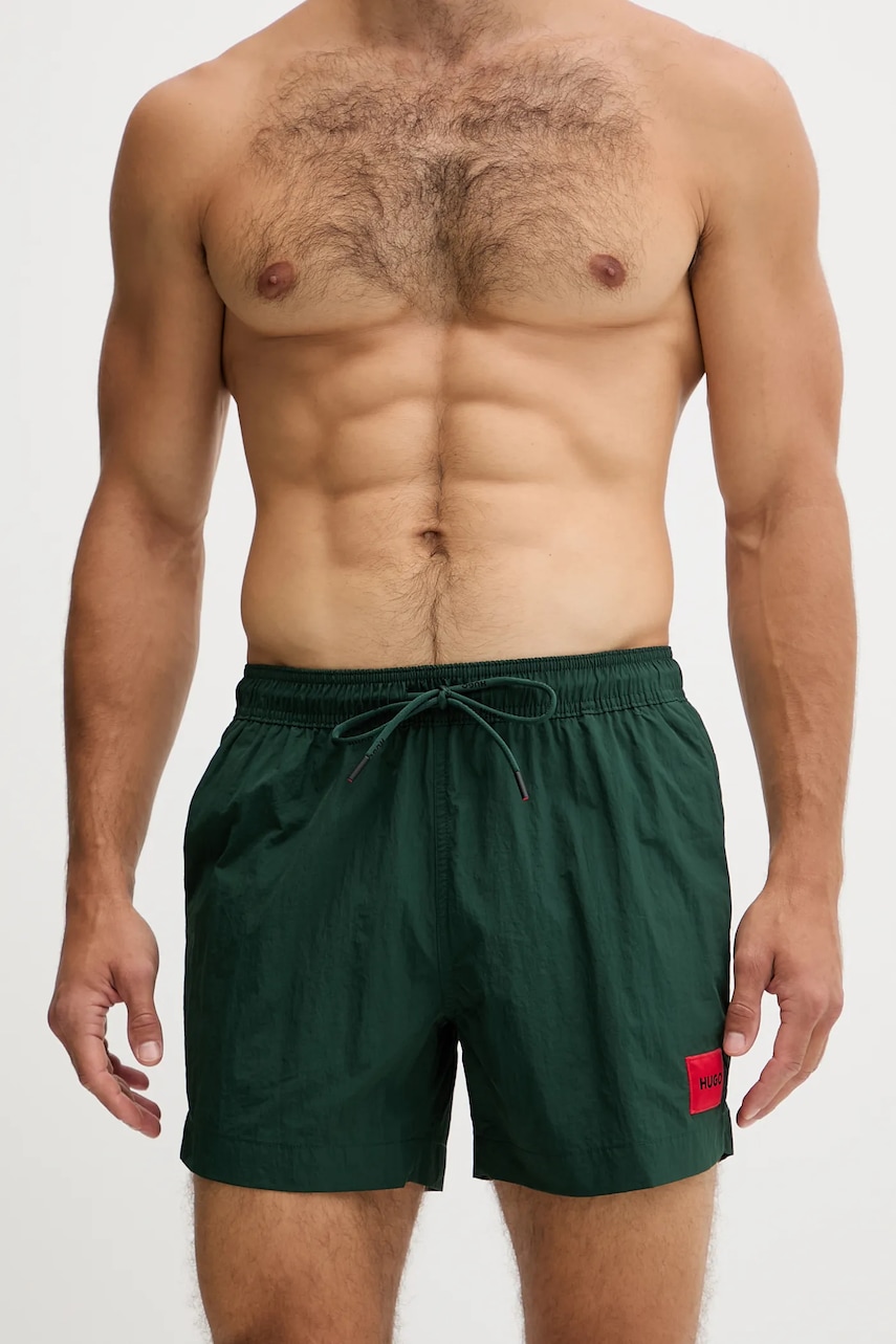 Купальные шорты HUGO цвет коричневый Купальные шорты HUGO цвет коричневый