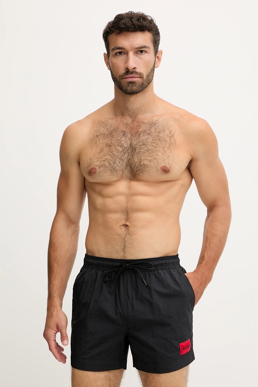 HUGO pantaloni scurți de baie culoarea bleumarin 50493450