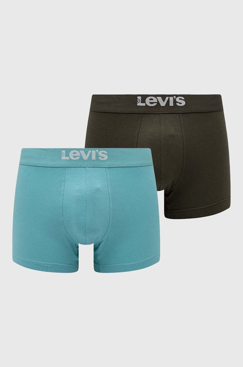 Levi's boxeri 2-pack barbati, culoarea turcoaz