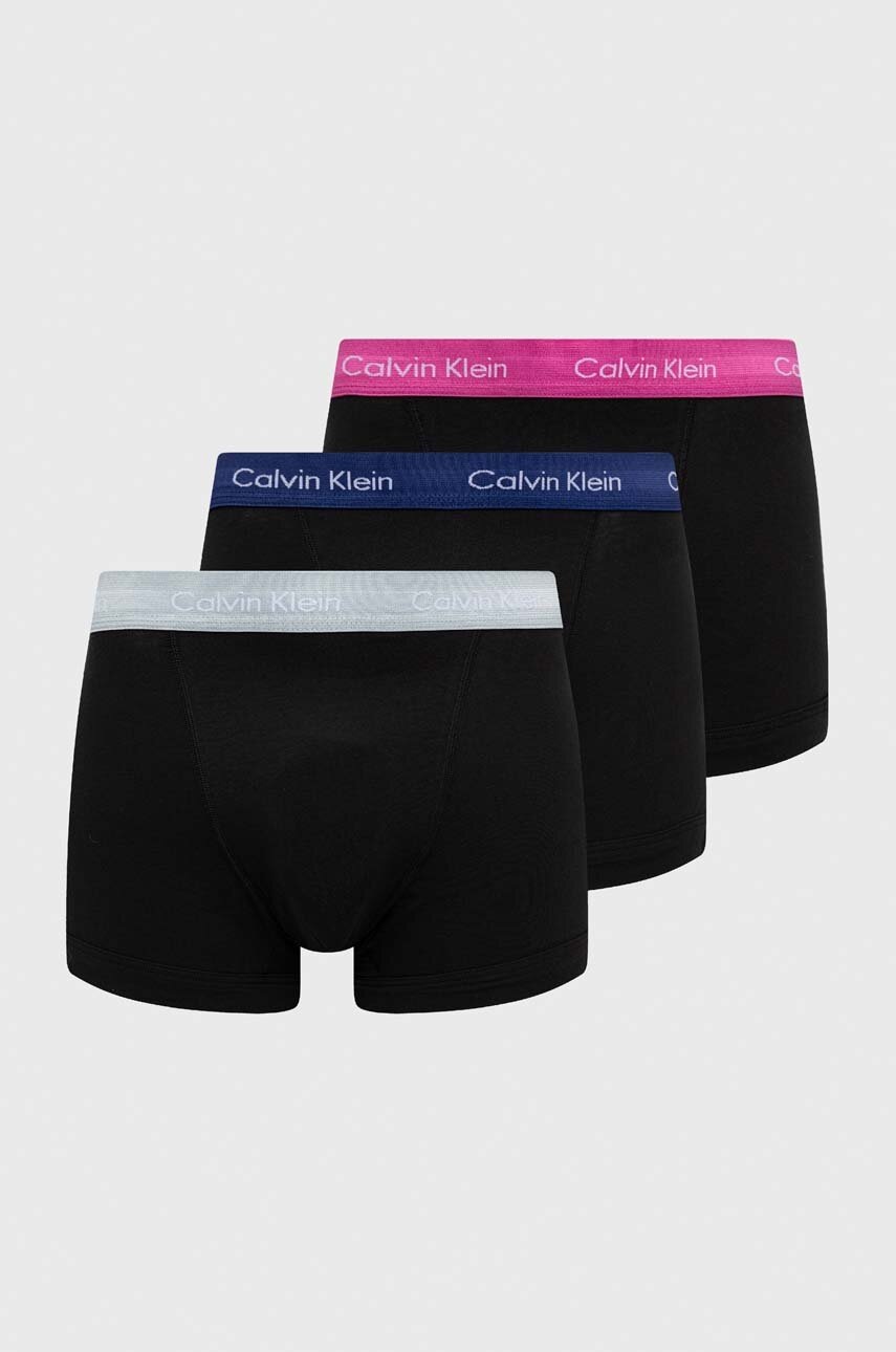 

Боксерки Calvin Klein Underwear (3 броя) в черно, Черен