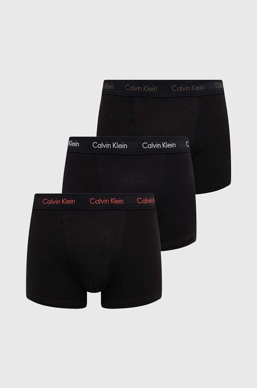 

Боксерки Calvin Klein Underwear (3 броя) в черно, Черен
