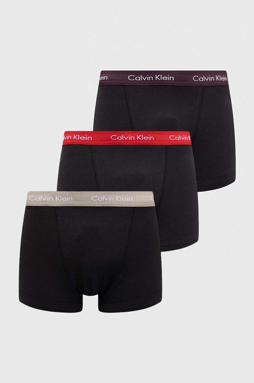 

Боксерки Calvin Klein Underwear (3 броя) в черно, Черен