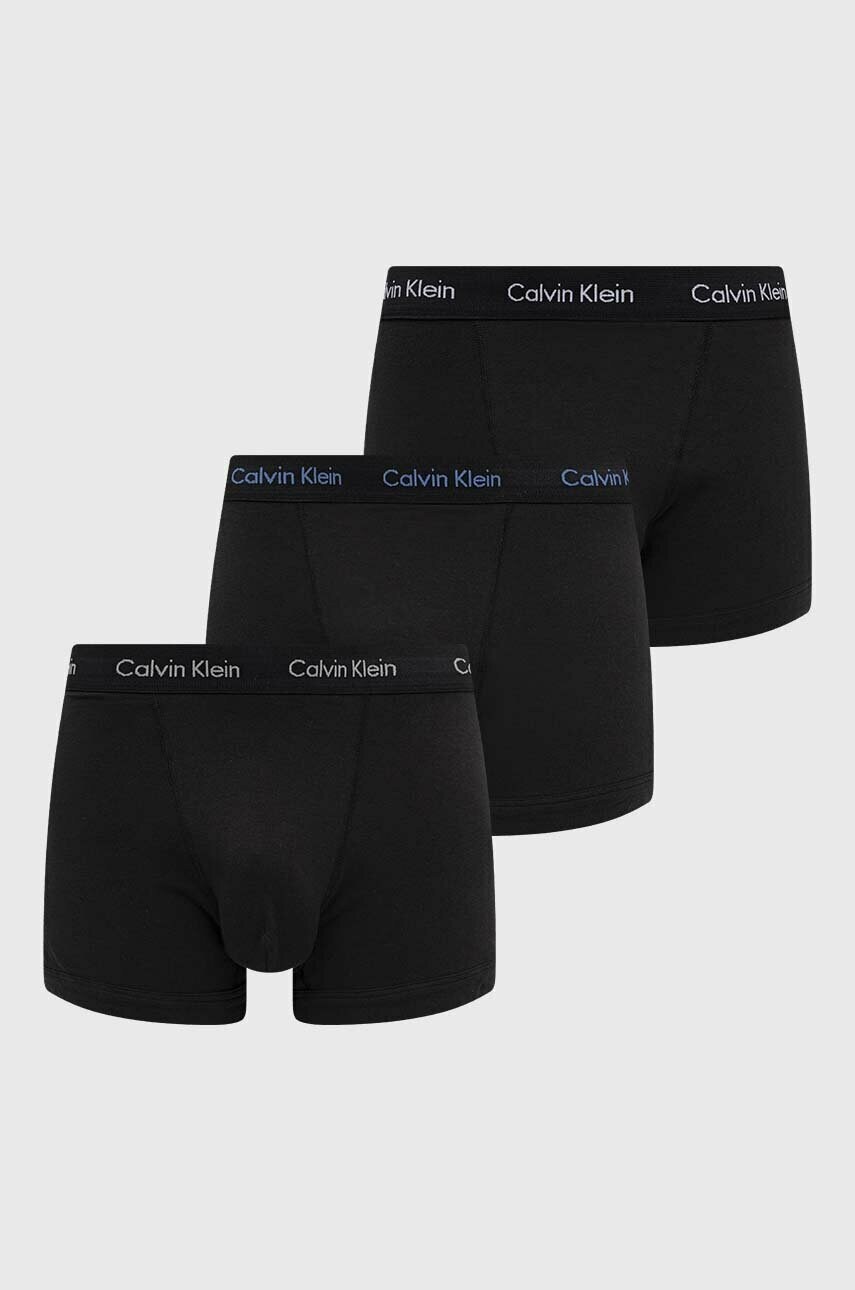 

Боксерки Calvin Klein Underwear (3 броя) в черно, Черен