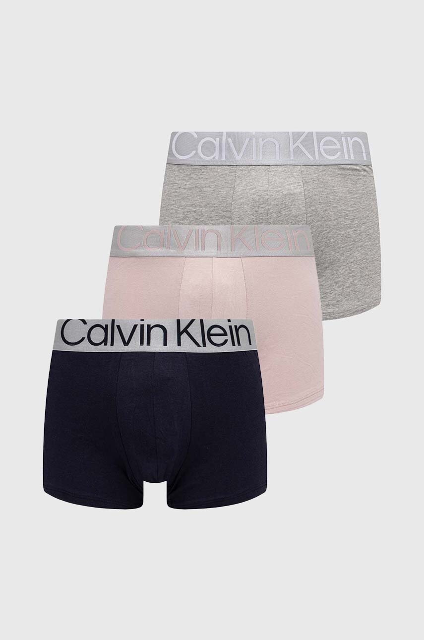 

Боксерки Calvin Klein Underwear (3 броя) в сиво, Сив