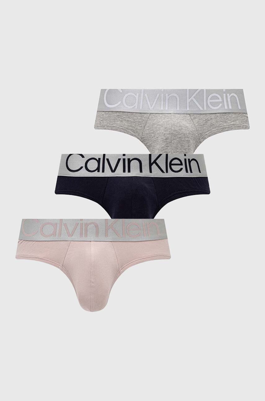 

Слипове Calvin Klein Underwear (3 броя) в сиво, Сив
