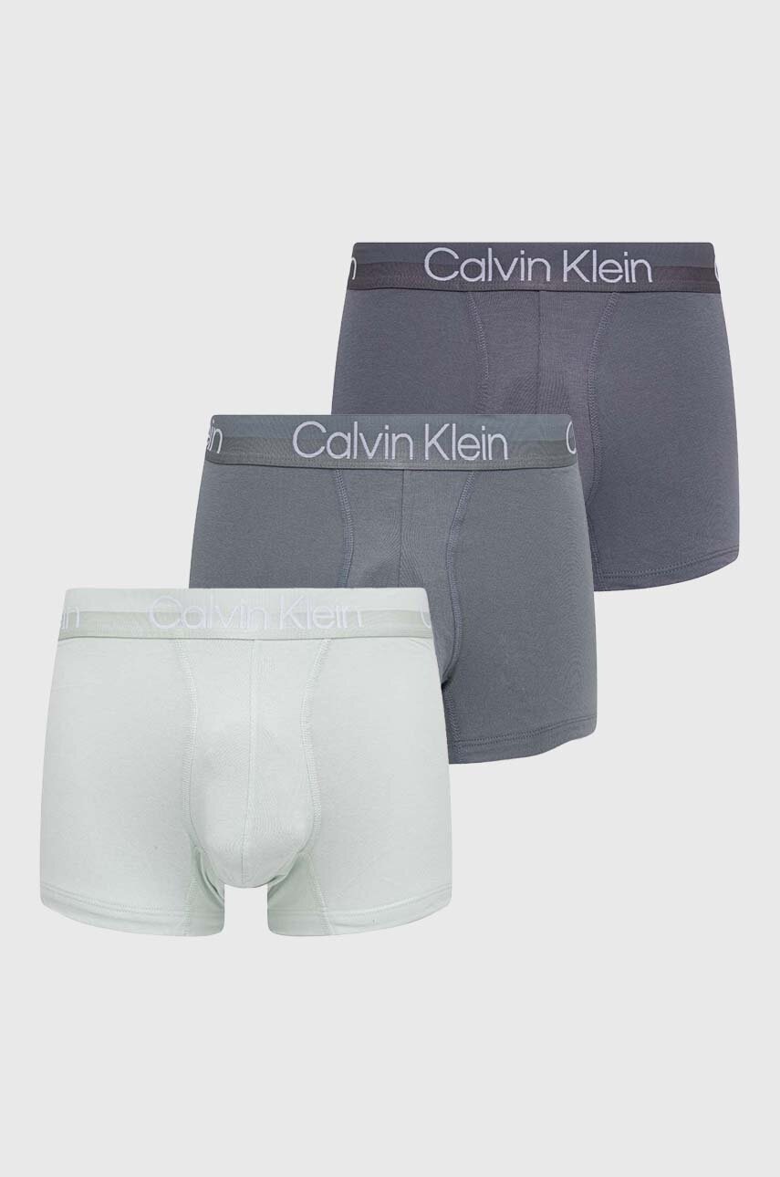 

Боксерки Calvin Klein Underwear (3 броя) в сиво, Сив