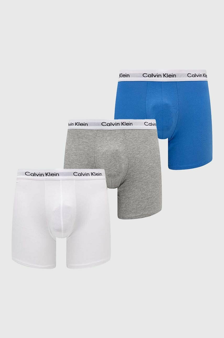 

Боксерки Calvin Klein Underwear (3 броя) в синьо, Син