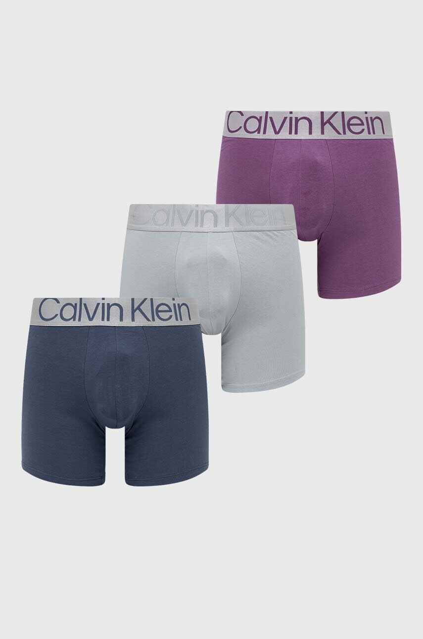 

Боксерки Calvin Klein Underwear (3 броя) в лилаво, Виолетов