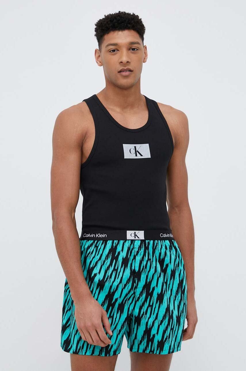 

Пижама Calvin Klein Underwear мъжка в зелено, Зелен