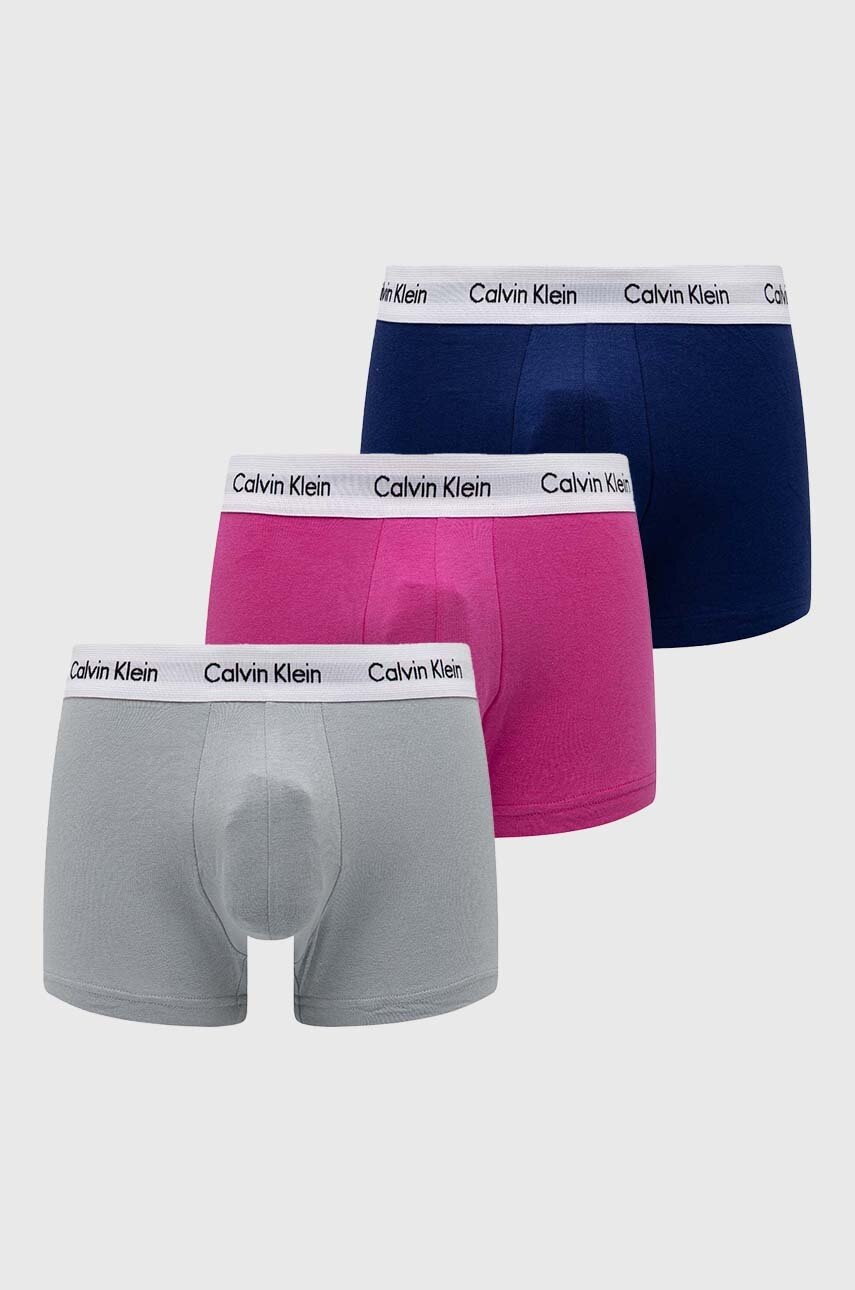 

Боксерки Calvin Klein Underwear (3 броя) в лилаво, Виолетов
