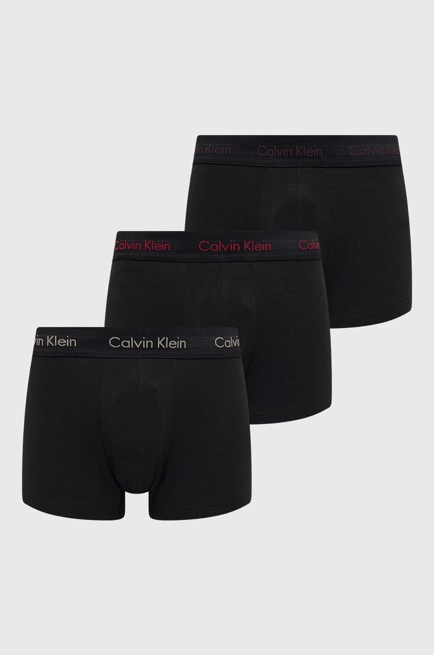 

Боксерки Calvin Klein Underwear (3 броя) в черно, Черен