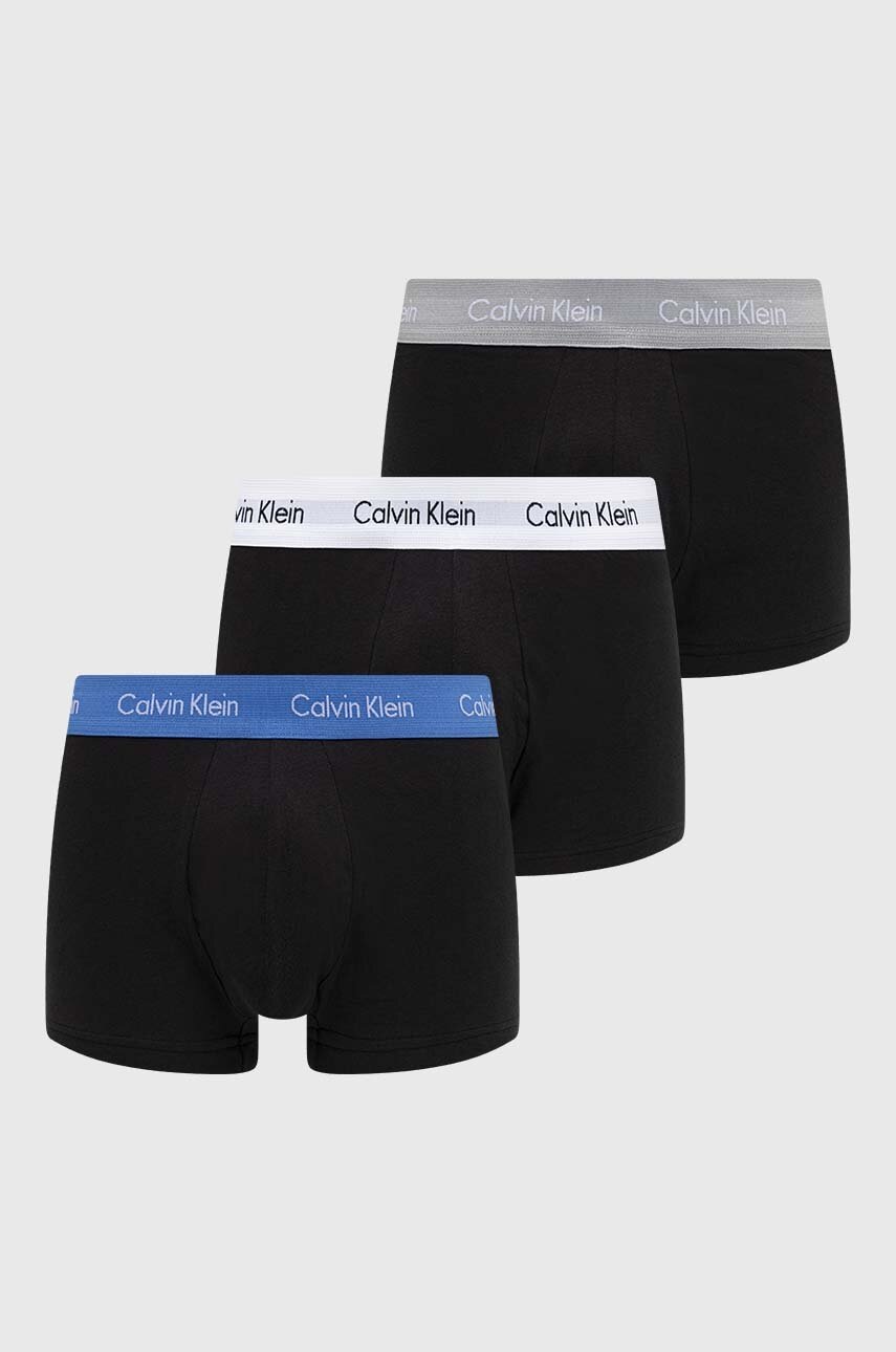 

Боксерки Calvin Klein Underwear (3 броя) в черно, Черен