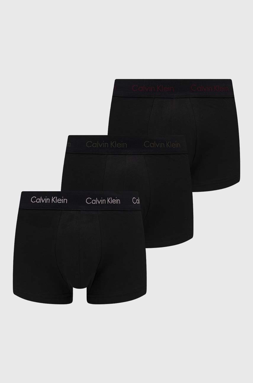 

Боксерки Calvin Klein Underwear (3 броя) в черно, Черен