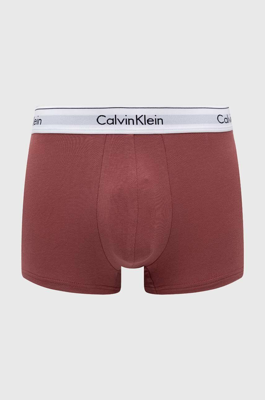 Boxerky Calvin Klein Underwear 3-pack pánské, tmavomodrá barva - námořnická modř -  95 % Bavlna