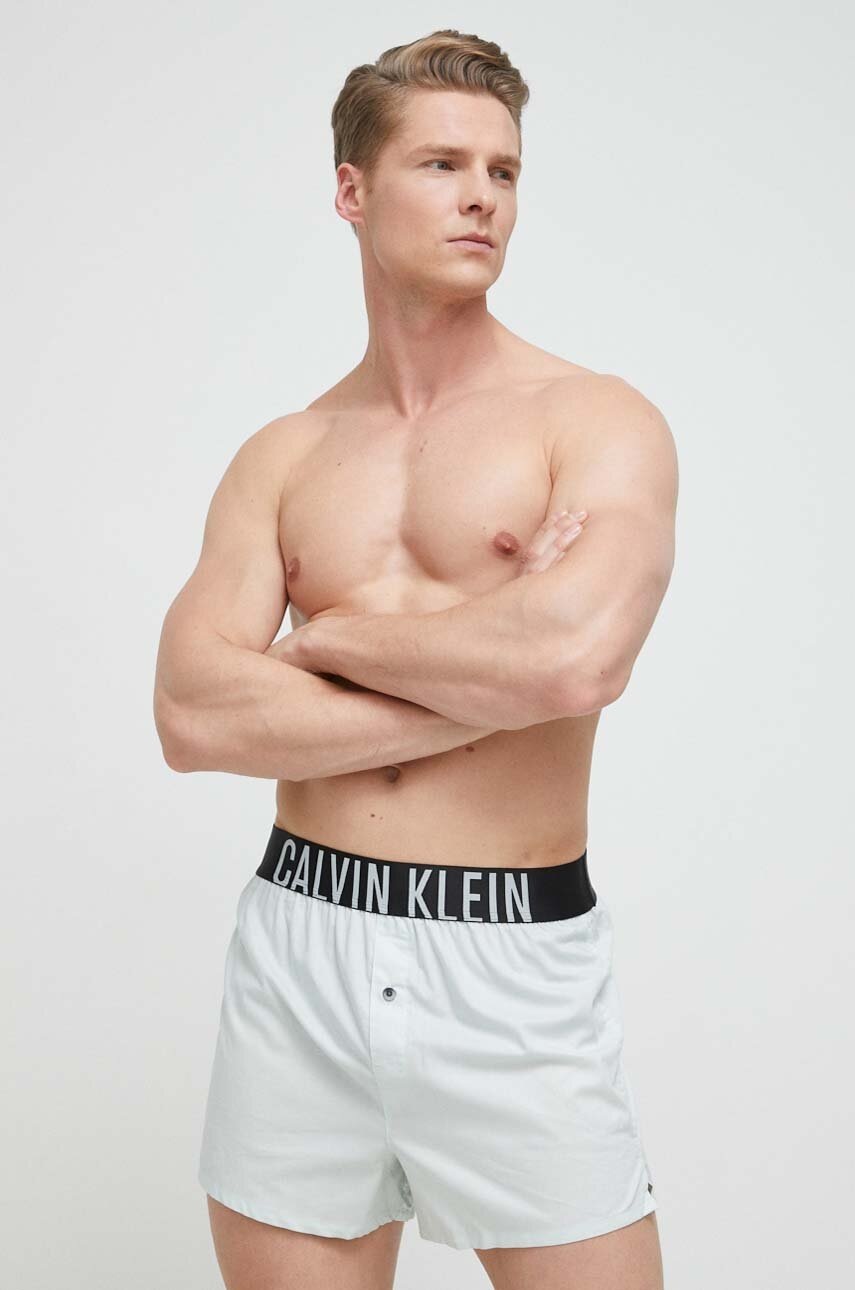 

Памучни боксерки Calvin Klein Underwear (2 броя) в тъмносиньо, Тъмносин