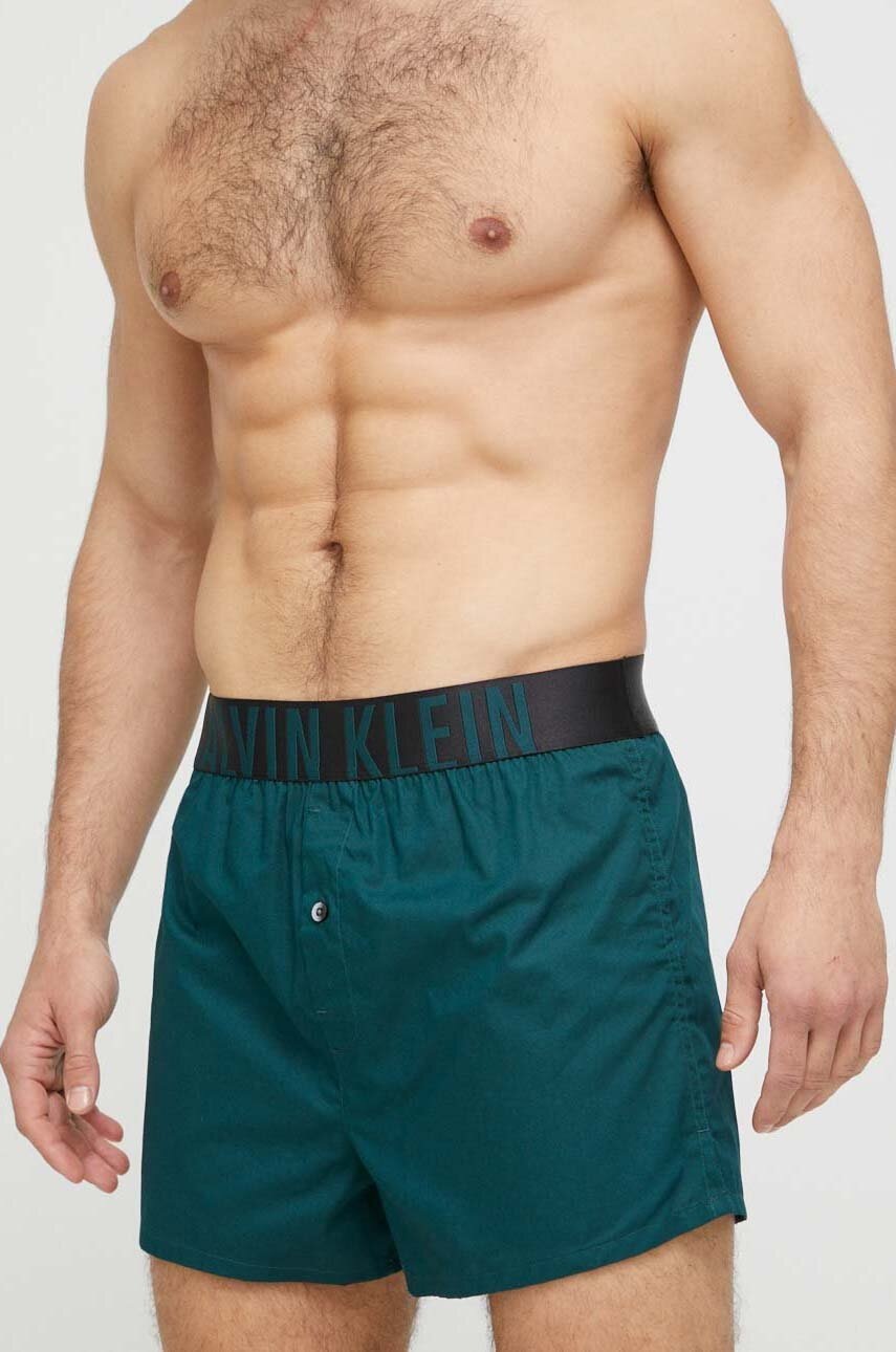 

Памучни боксерки Calvin Klein Underwear (2 броя) в черно, Черен