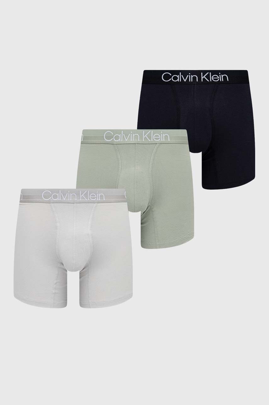 

Боксерки Calvin Klein Underwear (3 броя) в сиво, Сив