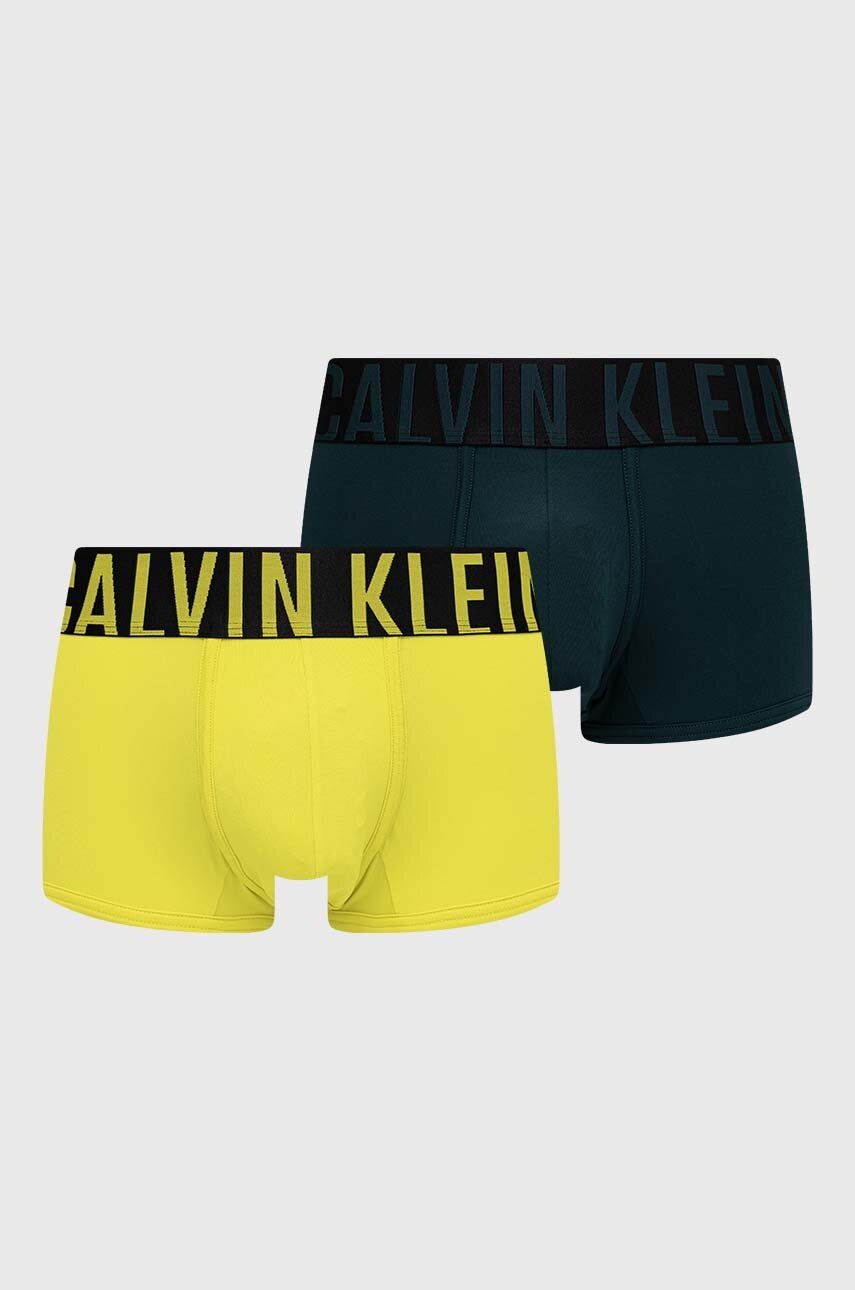 

Боксерки Calvin Klein Underwear (2 броя) в зелено, Зелен