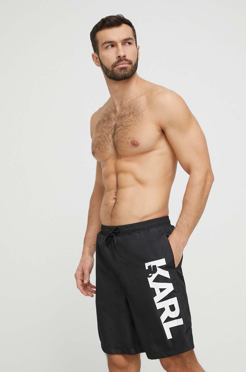 Karl Lagerfeld pantaloni scurti de baie culoarea negru Bărbaţi 2023-03-21