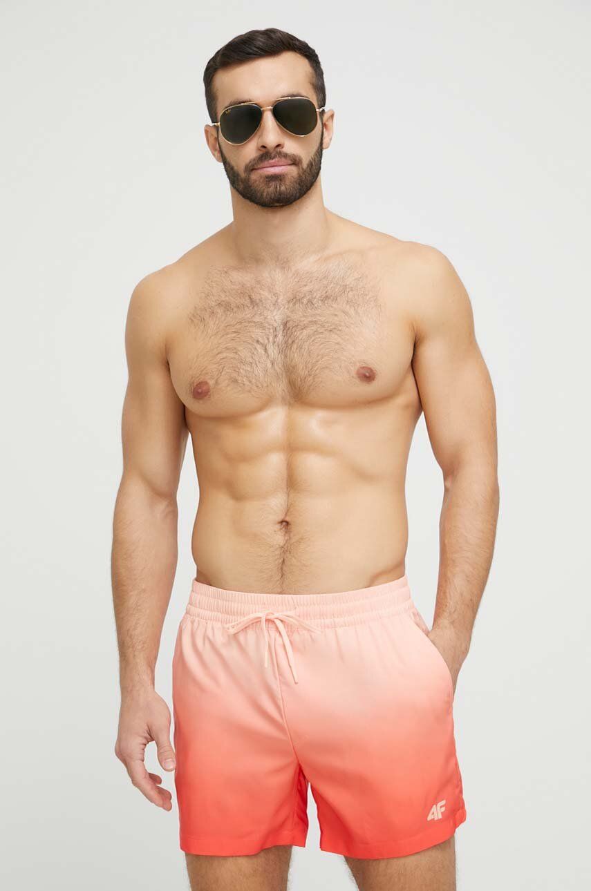 4F pantaloni scurti de baie culoarea portocaliu Bărbaţi 2023-03-21