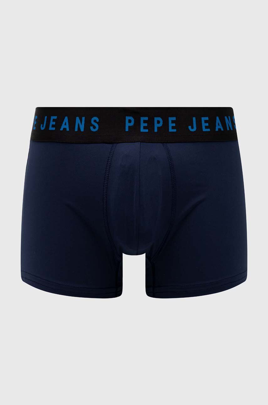 Boxerky Pepe Jeans 2-pack pánské, tmavomodrá barva - námořnická modř -  81 % Polyester