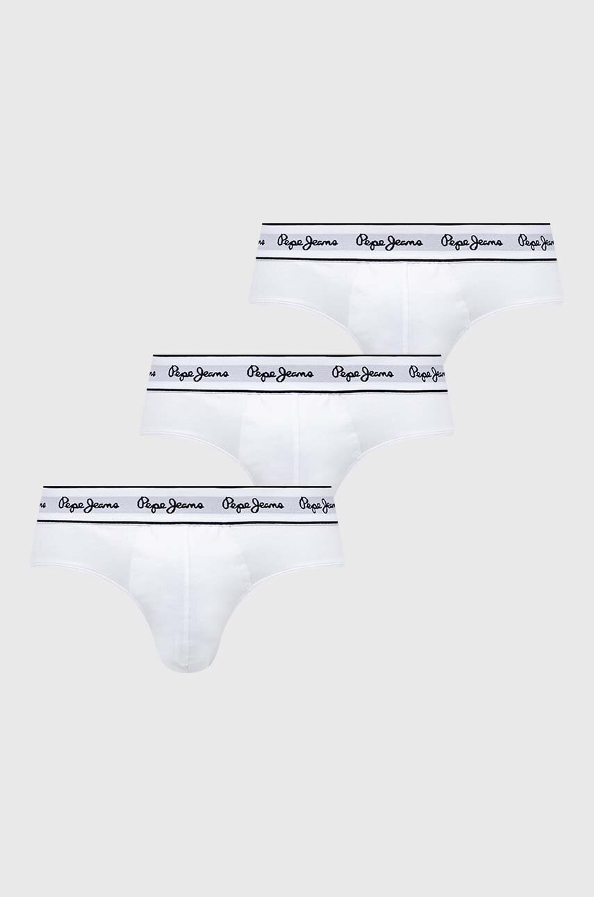 

Слипове Pepe Jeans (3 броя) в бяло, Бял