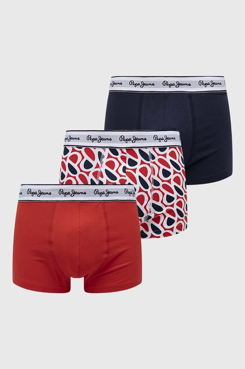 

Боксерки Pepe Jeans (3 броя) в червено, Червен