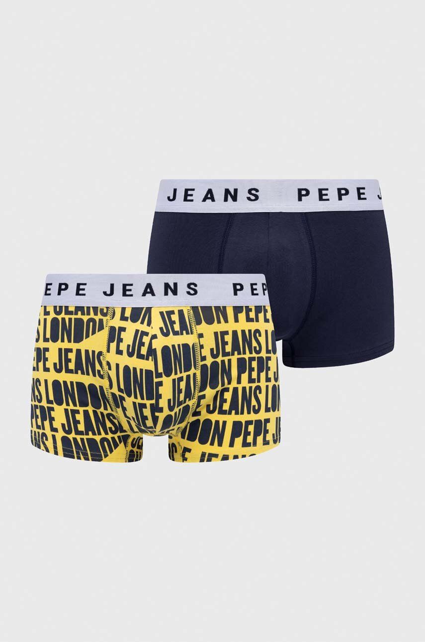 Pepe Jeans boxeri 2-pack barbati, culoarea galben