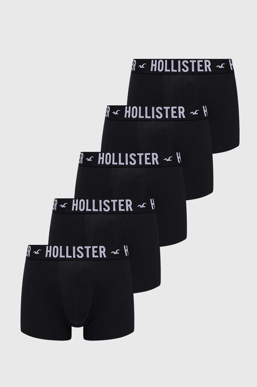 

Боксерки Hollister Co. (5 броя) в черно, Черен