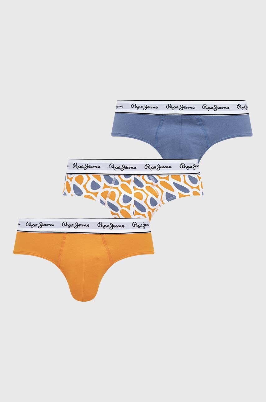 

Слипове Pepe Jeans (3 броя) в оранжево, Оранжев