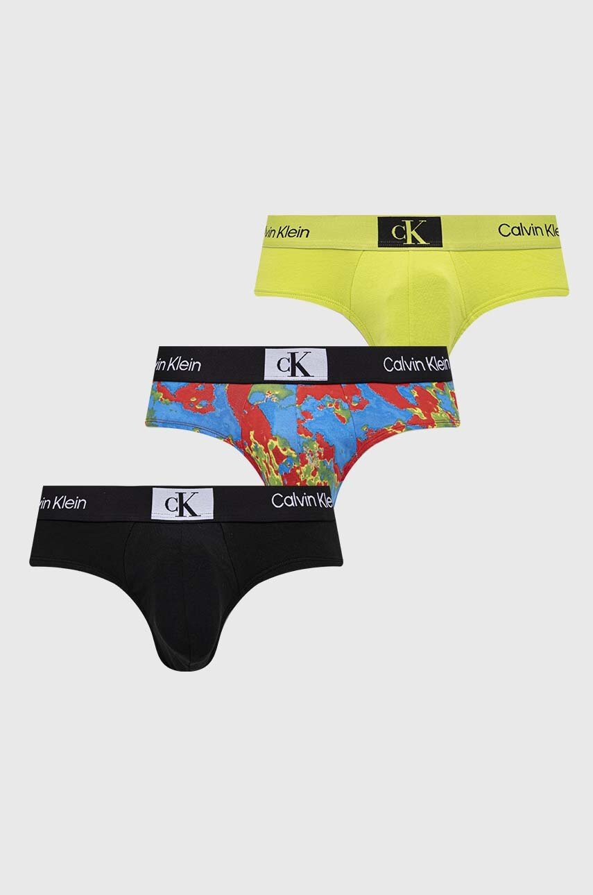 

Слипове Calvin Klein Underwear (3 чифта) в зелено, Зелен