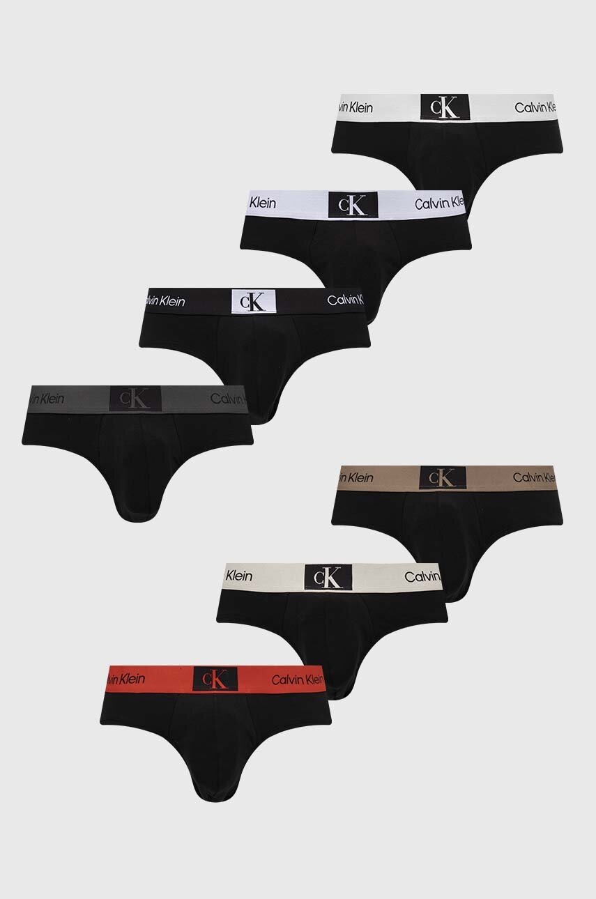 

Слипове Calvin Klein Underwear (7 чифта) в черно, Черен