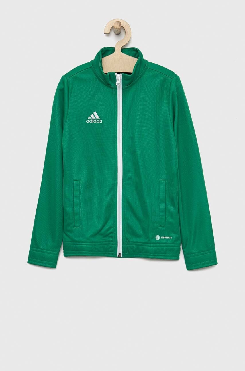 Adidas Performance bluza copii ENT22 TK culoarea verde, neted Adidas Performance bluza copii ENT22 TK culoarea verde, neted