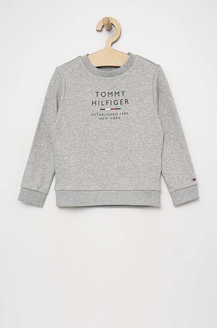 

Дитяча кофта Tommy Hilfiger колір сірий з принтом