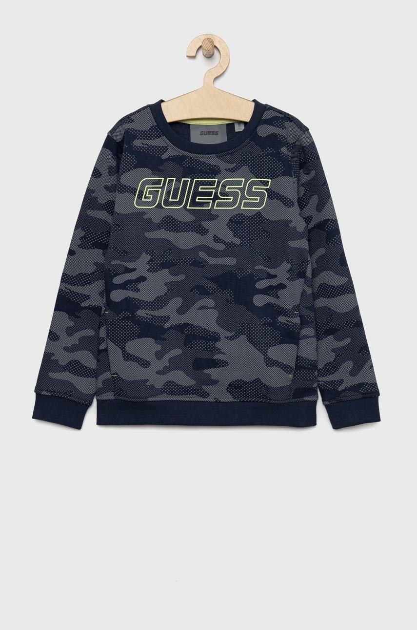 

Детская кофта Guess цвет синий узор
