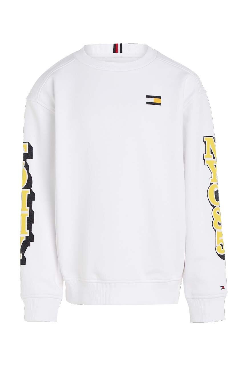 

Дитяча кофта Tommy Hilfiger колір білий з принтом