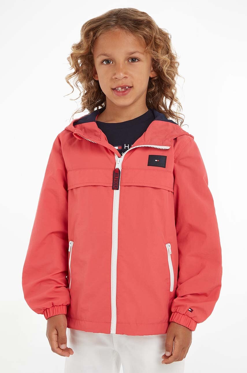 

Детско яке Tommy Hilfiger в розово, Розов