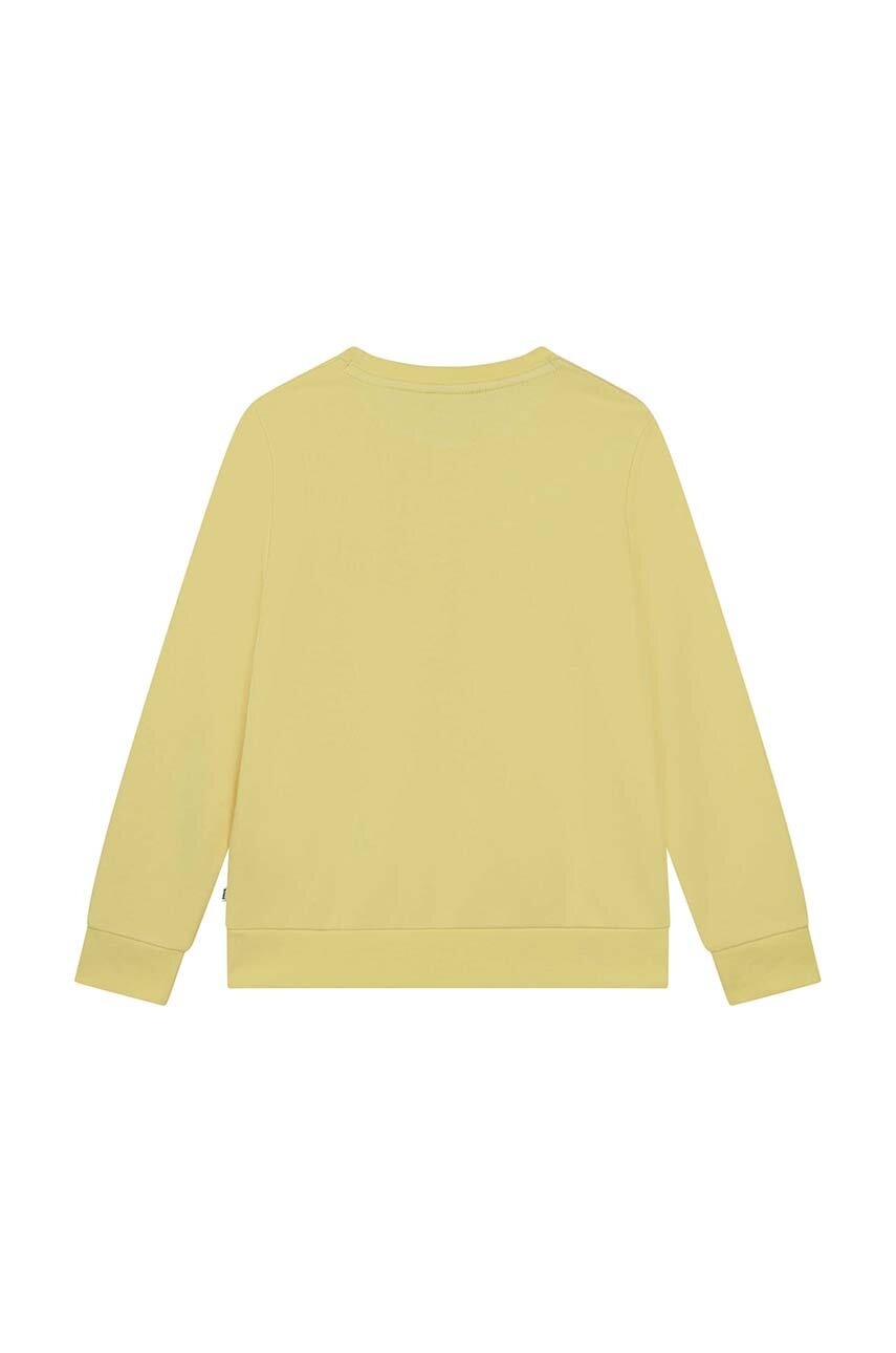 Детская кофта BOSS цвет жёлтый однотонная