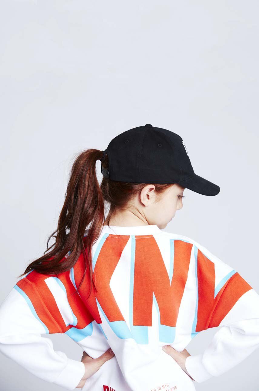 Дитяча кофта Dkny колір білий з принтом Дитяча кофта Dkny колір білий з принтом