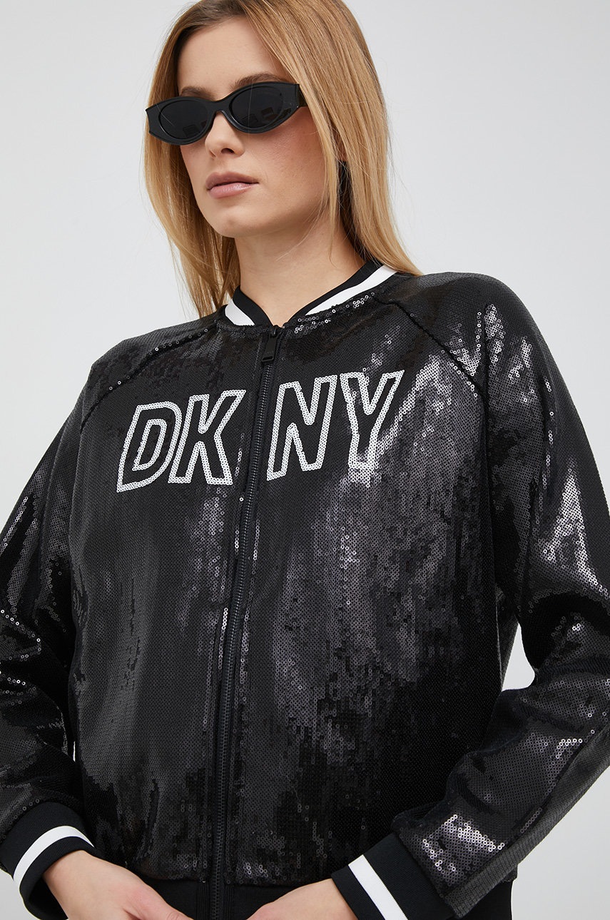 

Кофта Dkny жіноча колір чорний візерунок