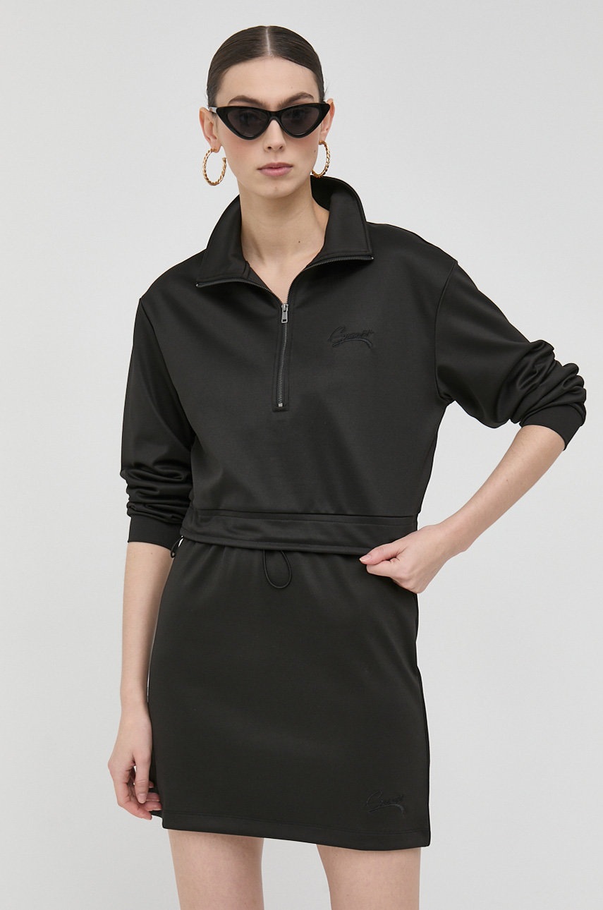 

Кофта Guess жіноча колір чорний однотонна