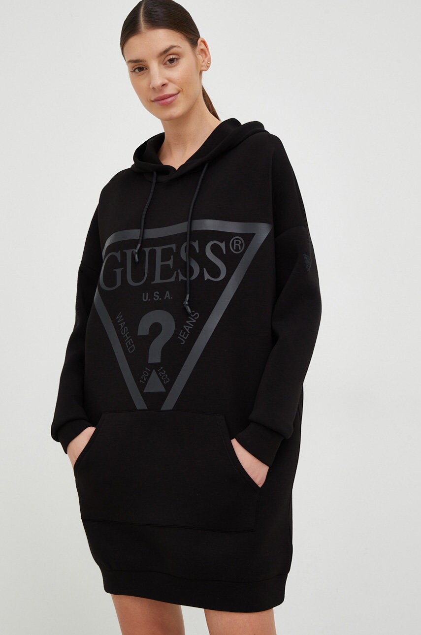 

Платье Guess цвет чёрный mini oversize