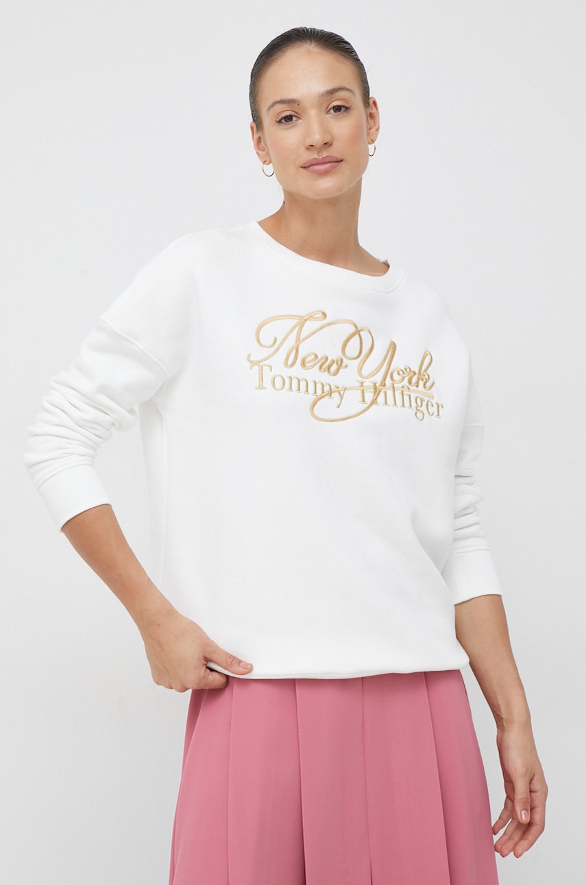 

Кофта Tommy Hilfiger жіноча колір білий з аплікацією
