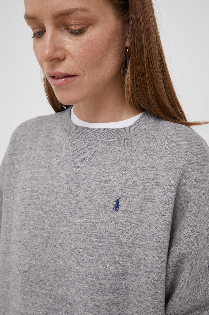 

Кофта Polo Ralph Lauren жіноча колір сірий однотонна